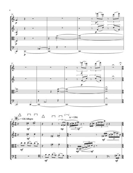 [Karchin] String Quartet No. 3