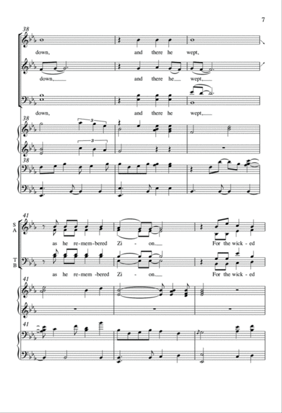 By the Rivers of Babylon By the Rivers of Babylon 4-Part scores gallery preview page 6