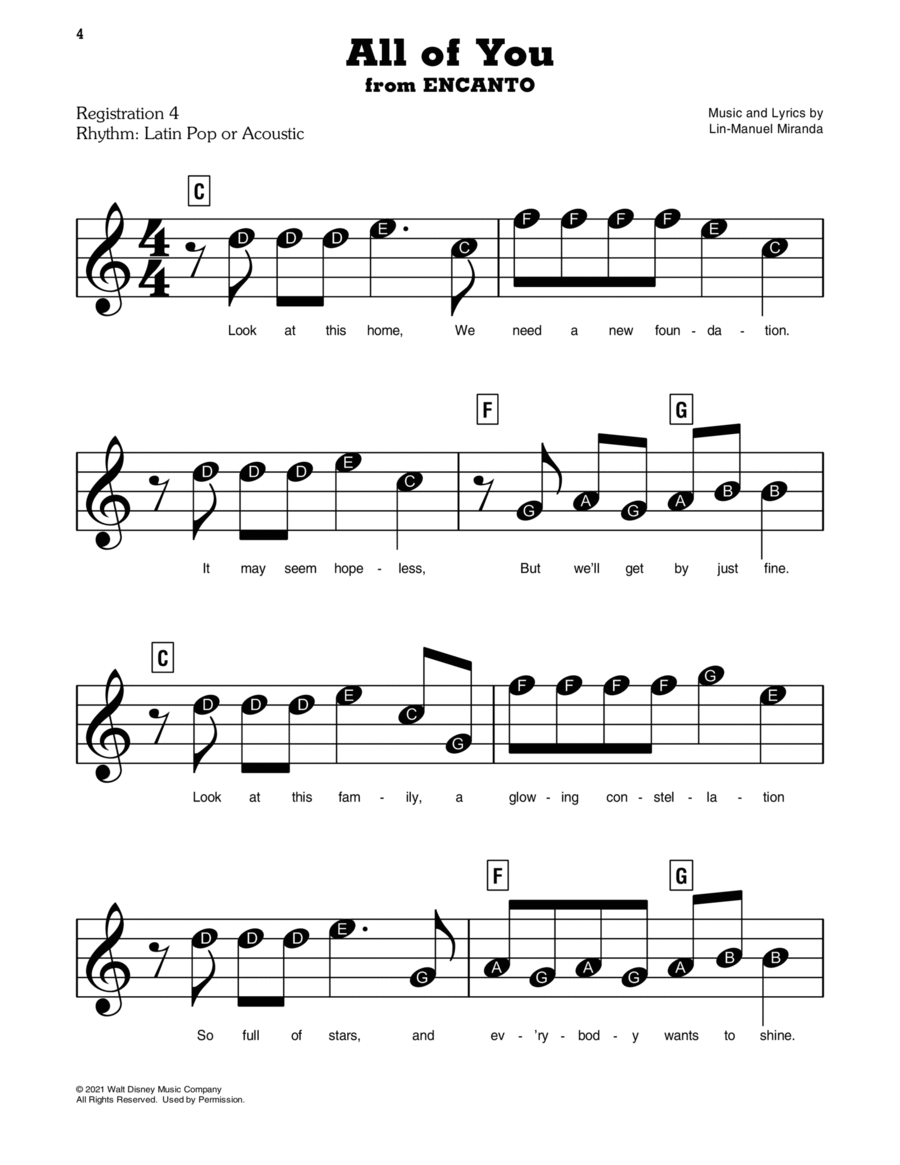 All Of You All Of You Easy Piano scores gallery preview page 1
