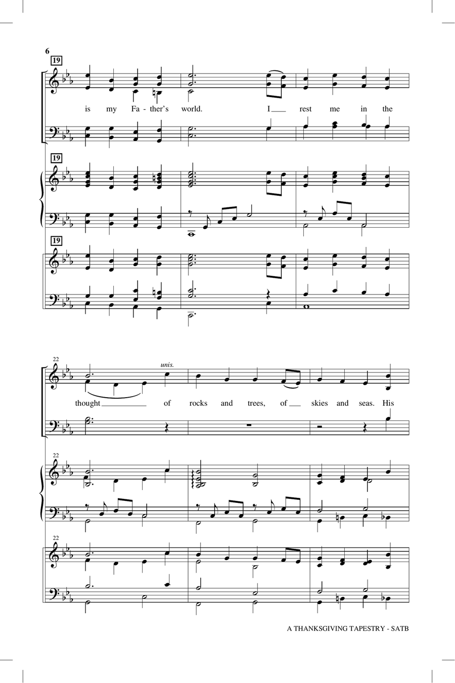 A Thanksgiving Tapestry 4-Part scores gallery preview page 4