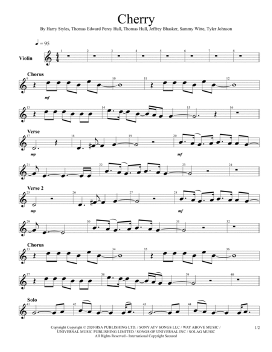 Cherry Score and Parts scores gallery preview page 2