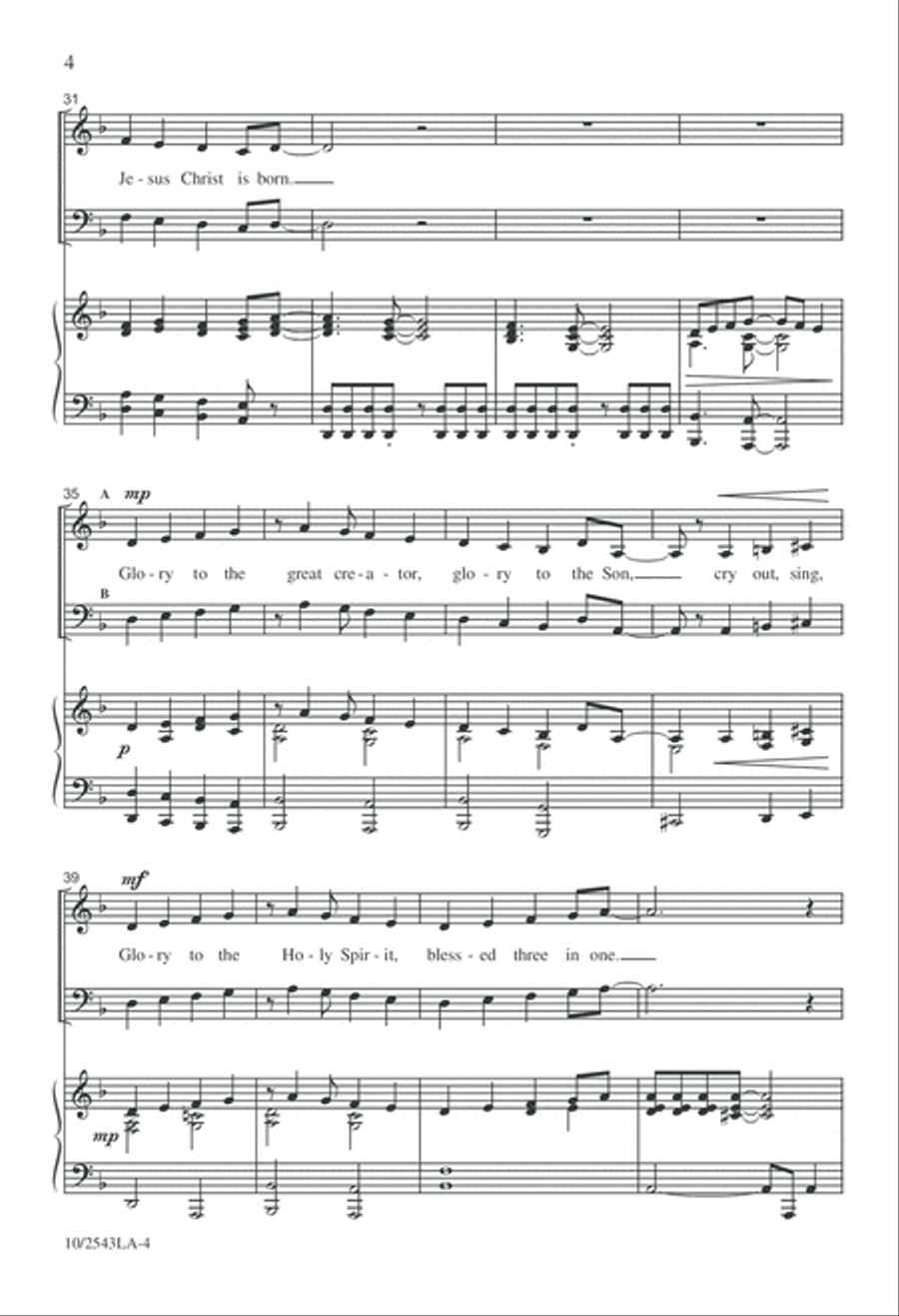 Cry Out 3-Part scores gallery preview page 4