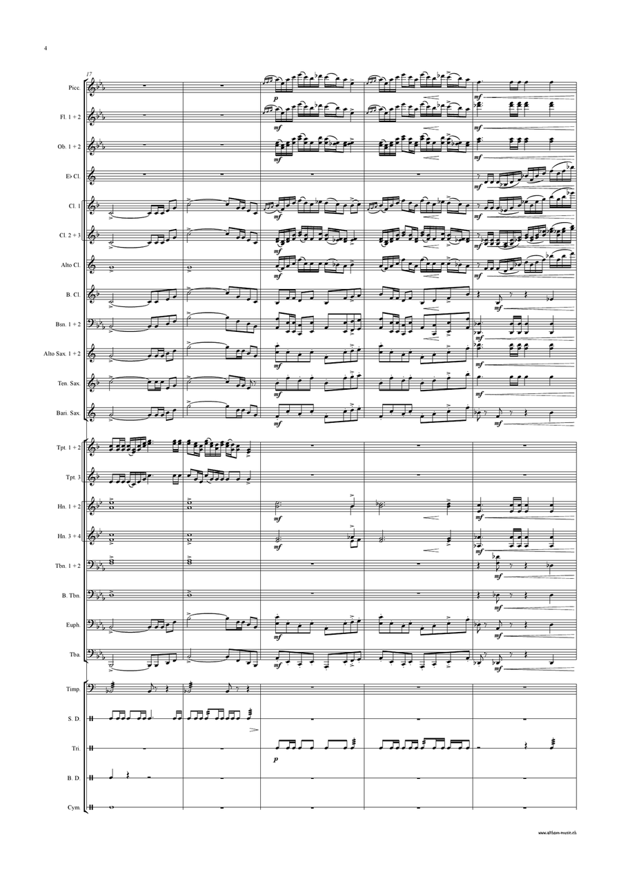 March on a Russian Theme Concert Band scores gallery preview page 5