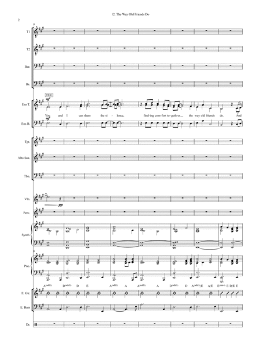 The Way Old Friends Do Large Ensemble scores gallery preview page 2