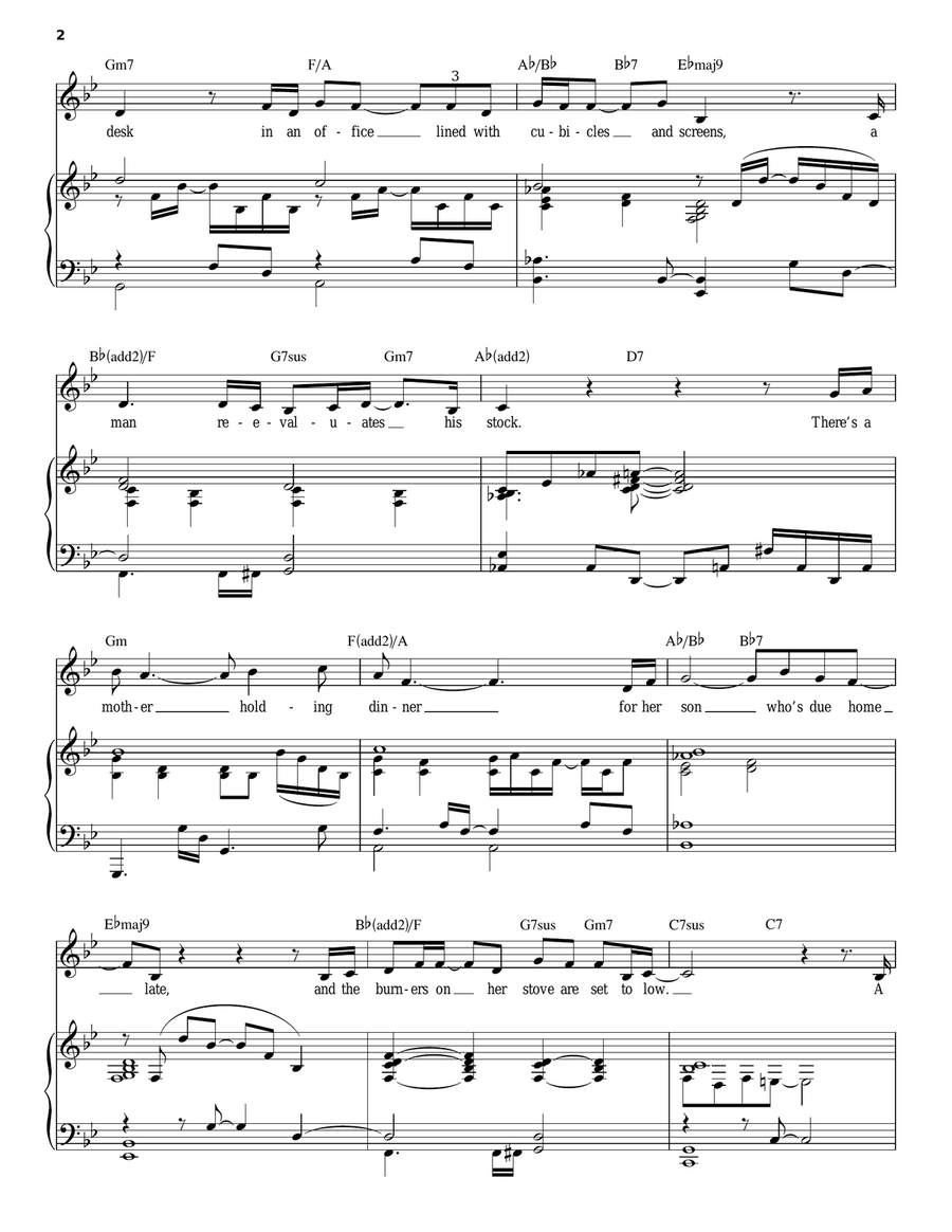 This Ordinary Thursday Piano, Vocal scores gallery preview page 2