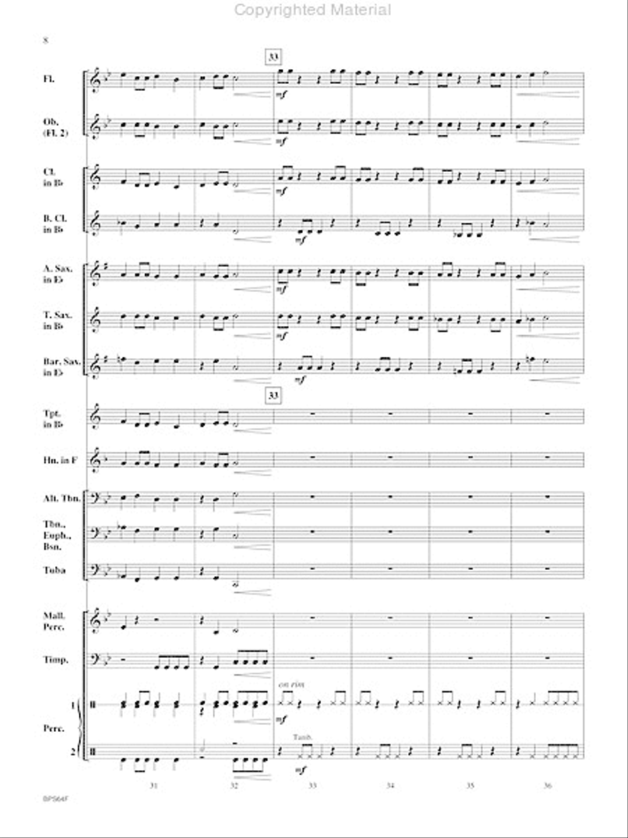 Antagonist Concert Band scores gallery preview page 9