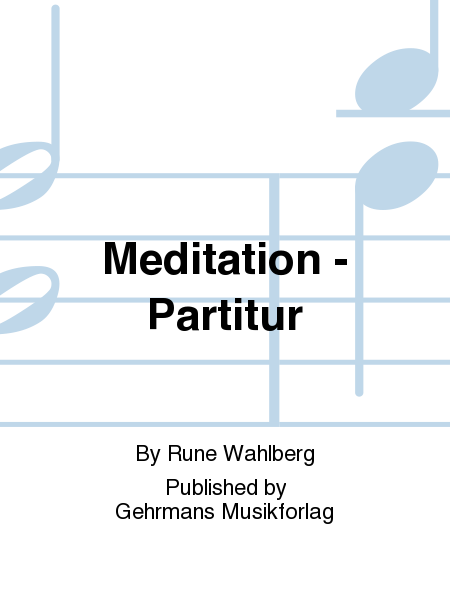 Meditation - Partitur