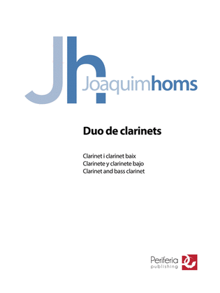 Duo de Clarinets for Clarinet and Bass Clarinet