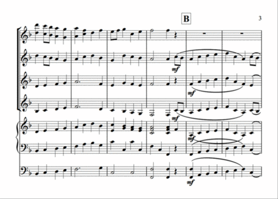 English Folk Song Potpourri Set of Parts scores gallery preview page 5
