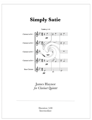 Simply Satie for Clarinet Quintet
