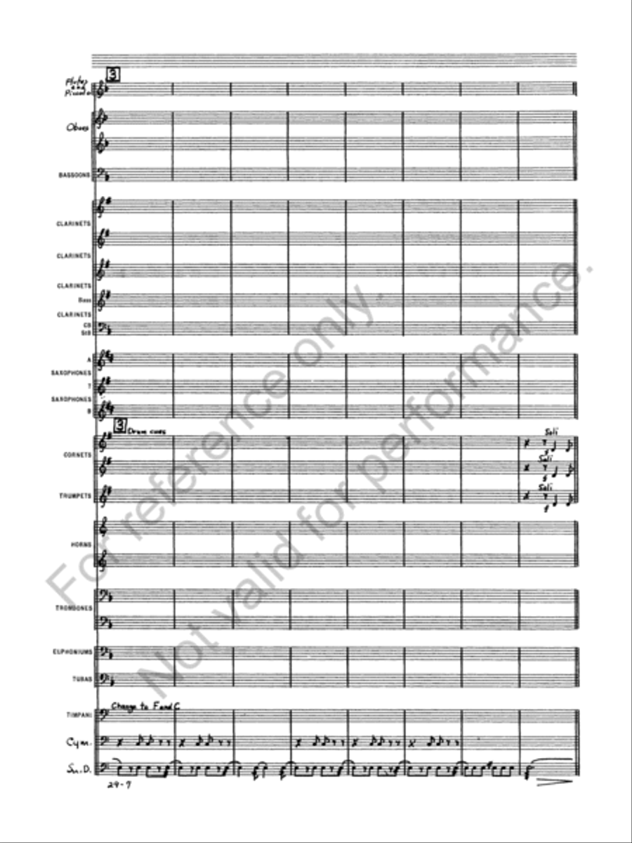 Semper Fidelis Concert Band scores gallery preview page 9
