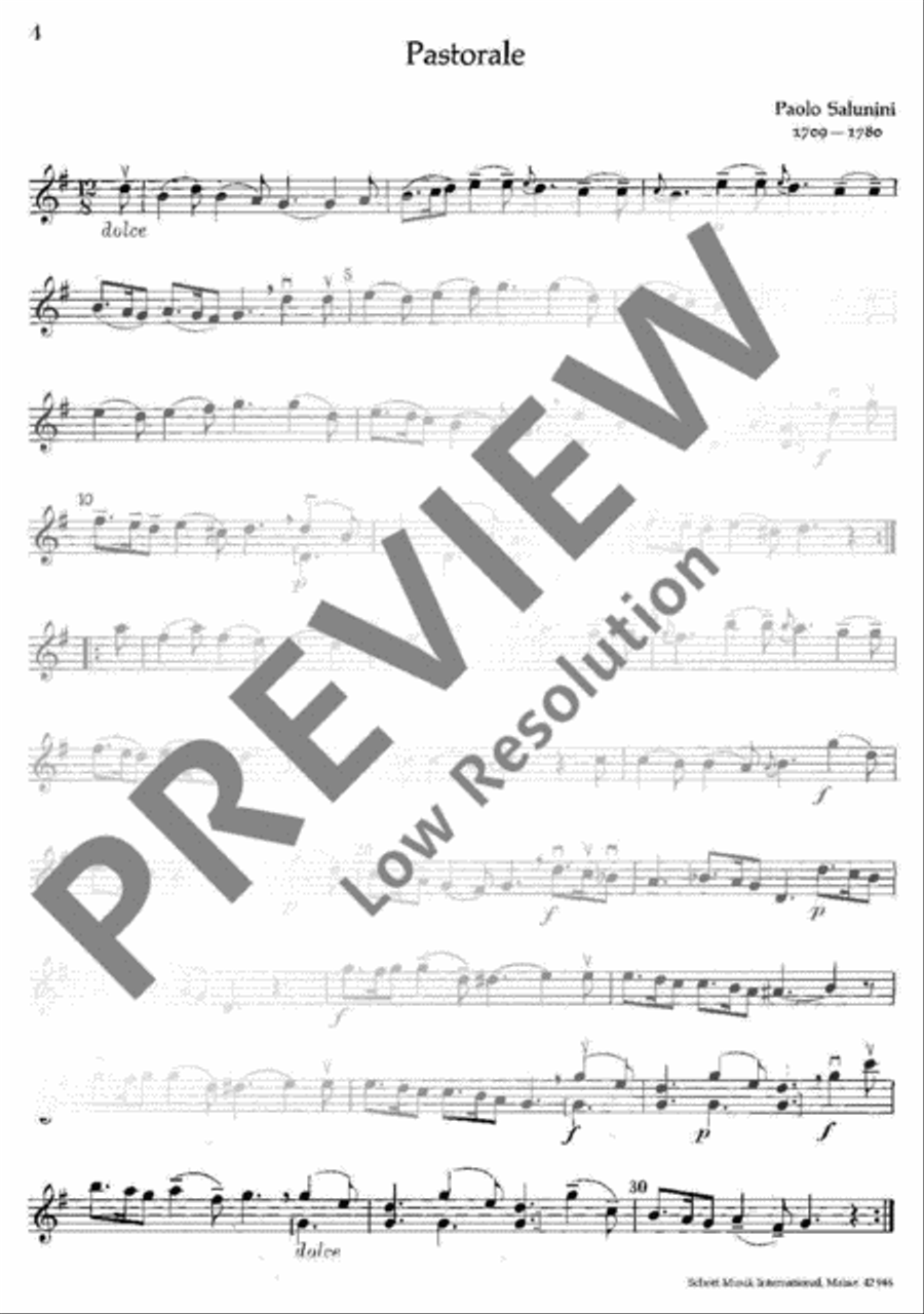 Weihnachtliche Sicilianen und Pastoralen Violin scores gallery preview page 5