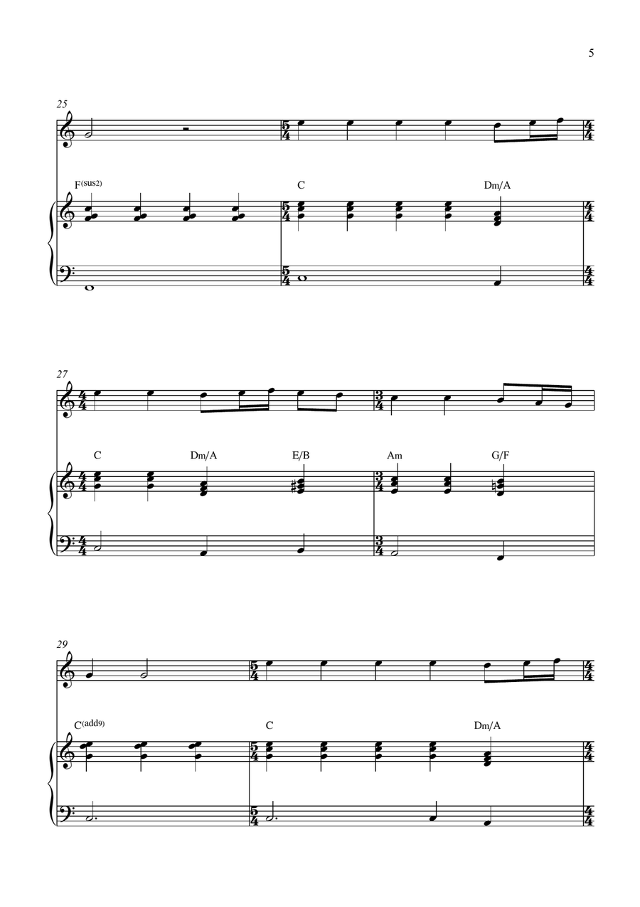 Breath Of Heaven (Mary's Song) Piano scores gallery preview page 5