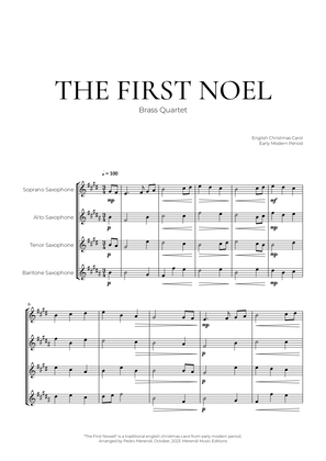 The First Noel (Saxophone Quartet) - Christmas Carol