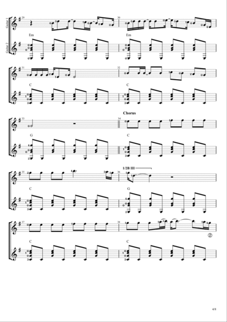 Drivers License Drivers License Electric Guitar scores gallery preview page 4