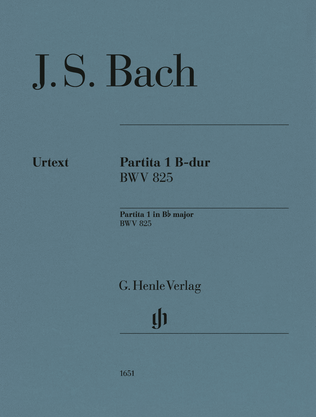 Book cover for Partita No. 1 in B-Flat Major, BWV 825