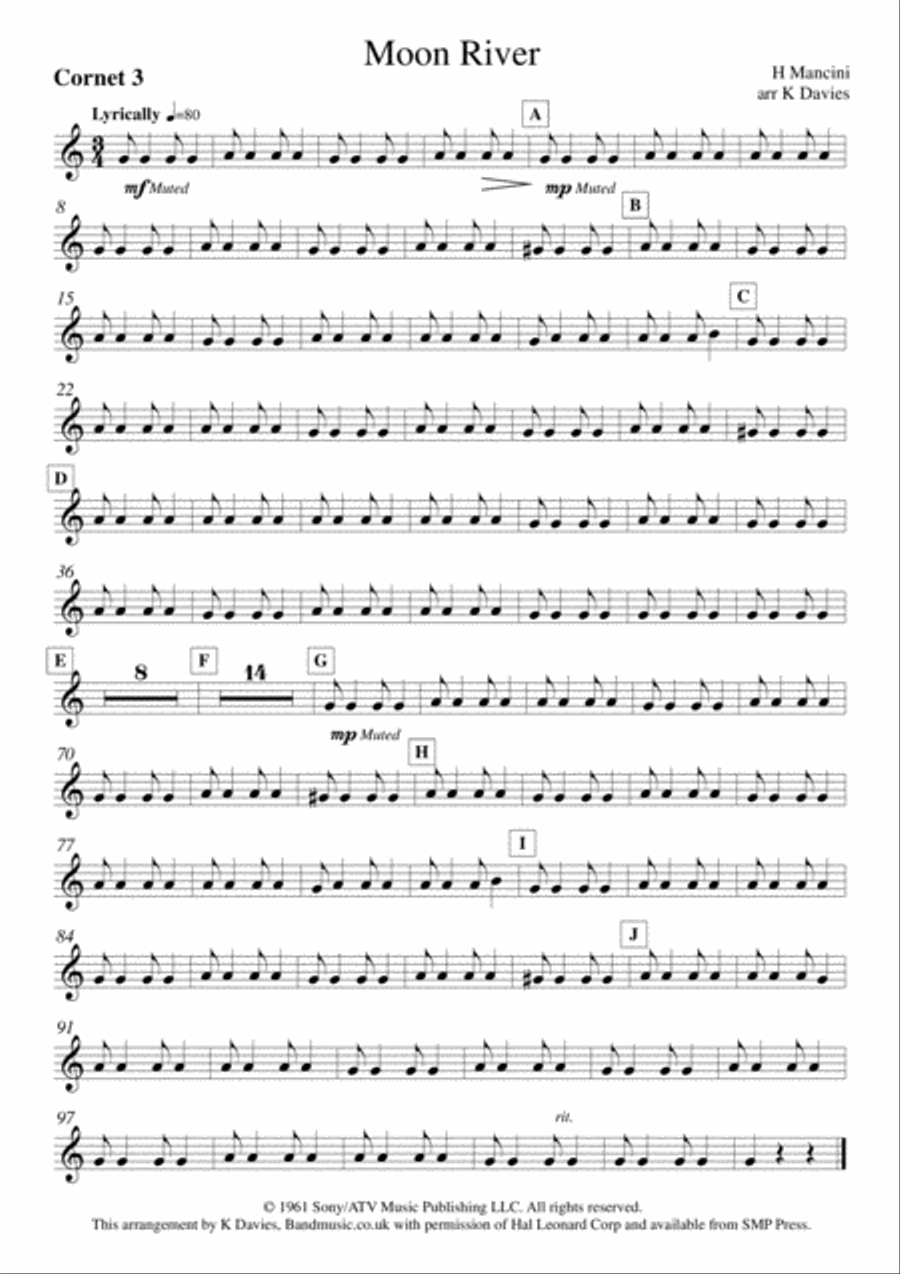 Moon River Small Ensemble scores gallery preview page 6