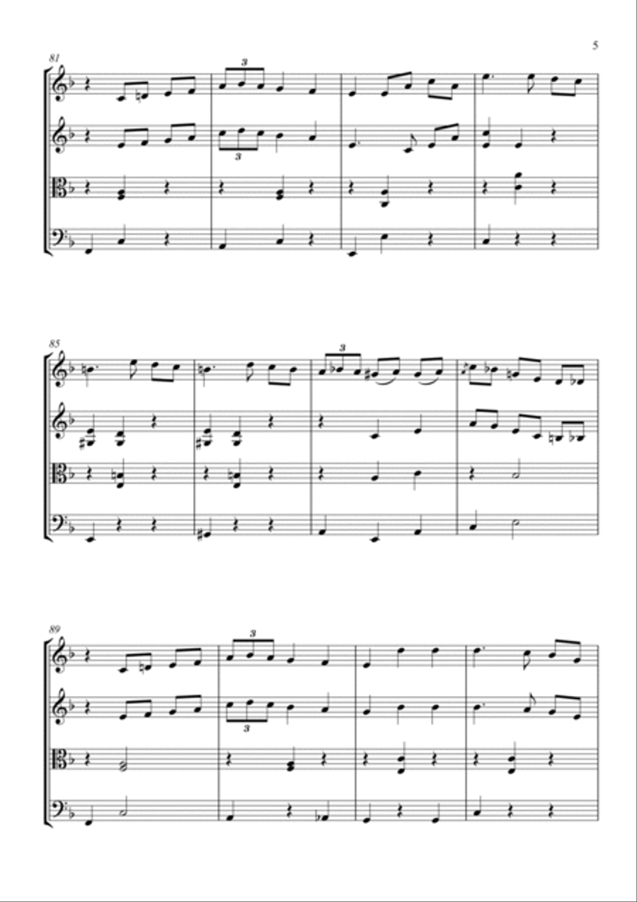 The Hesitation String Quartet scores gallery preview page 5