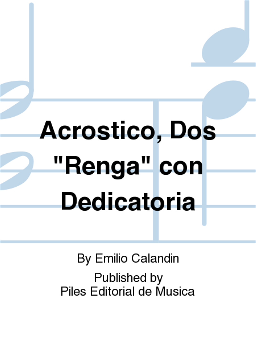 Acrostico, Dos 