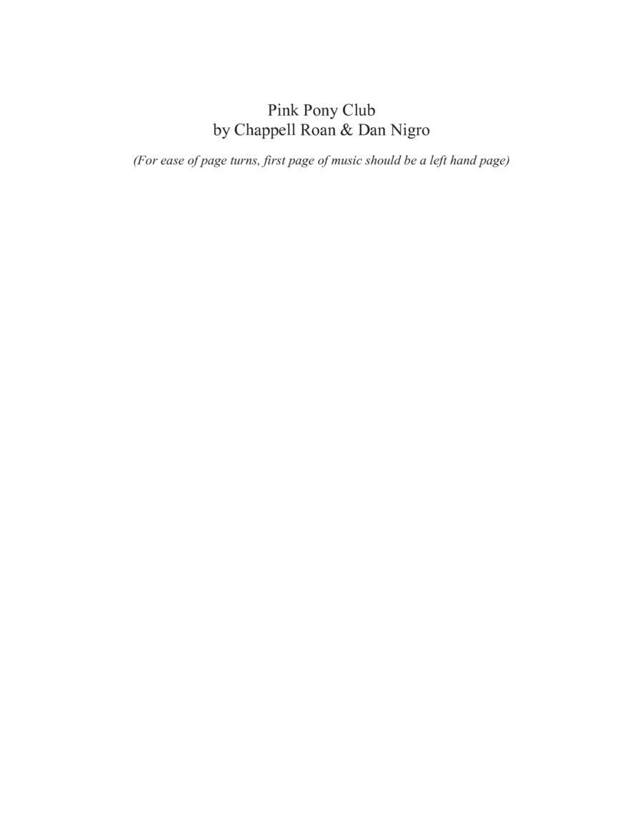 Pink Pony Club Voice scores gallery preview page 1