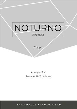 Book cover for NOTURNO OP.9 NO.2 - CHOPIN - TRUMPET & TUBA