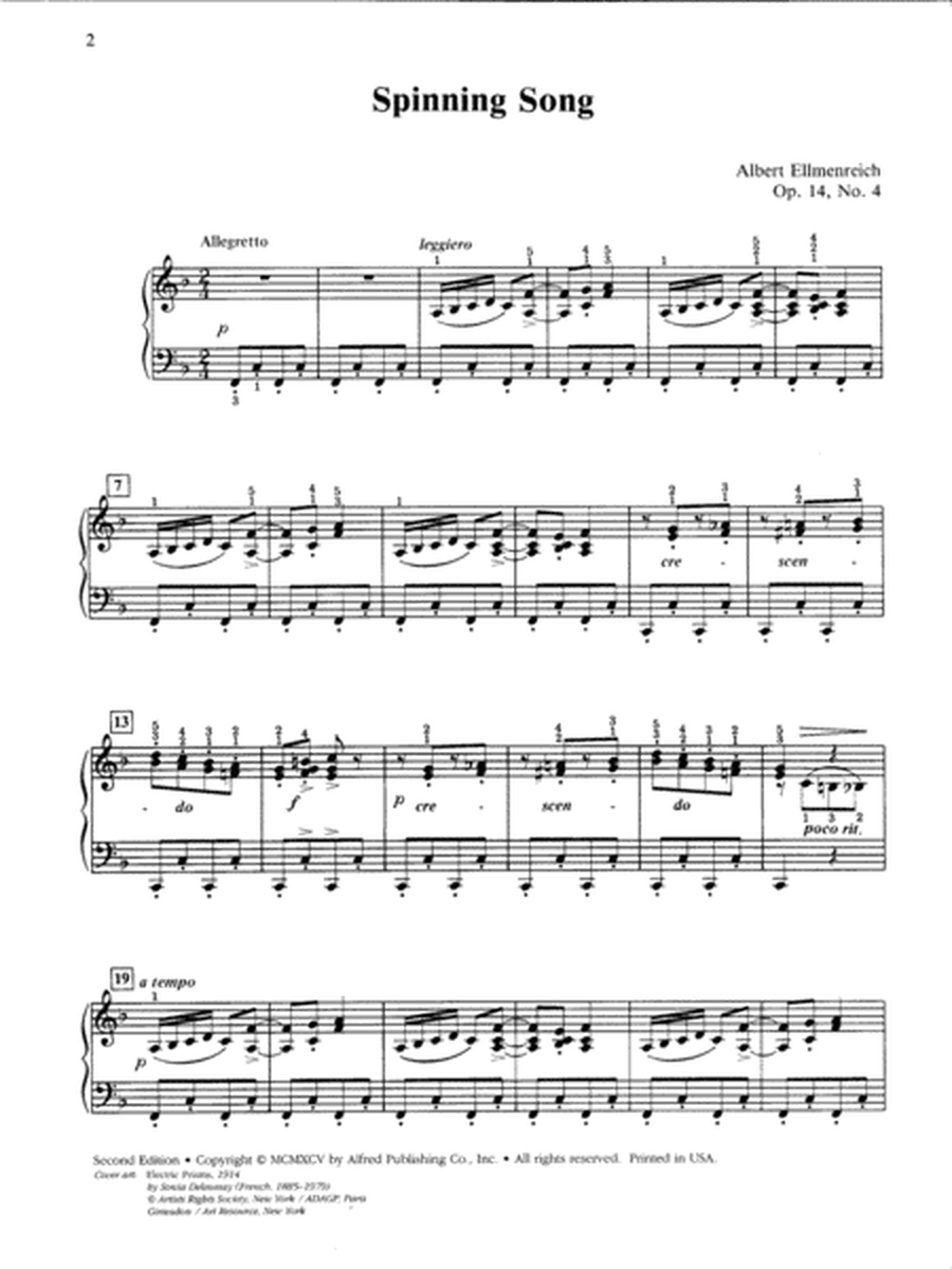 Spinning Song, Op. 14, No. 4