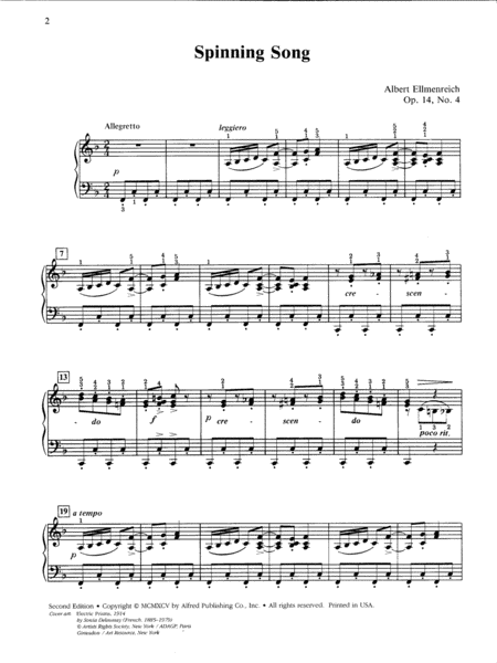 Spinning Song, Op. 14, No. 4