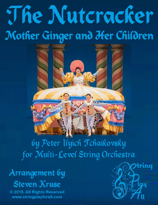 Book cover for Mother Ginger and Her Children from "The Nutcracker" for Multi-Level String Orchestra
