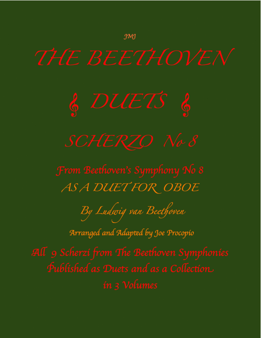 The Beethoven Duets For Oboe Scherzo No. 8 image number null