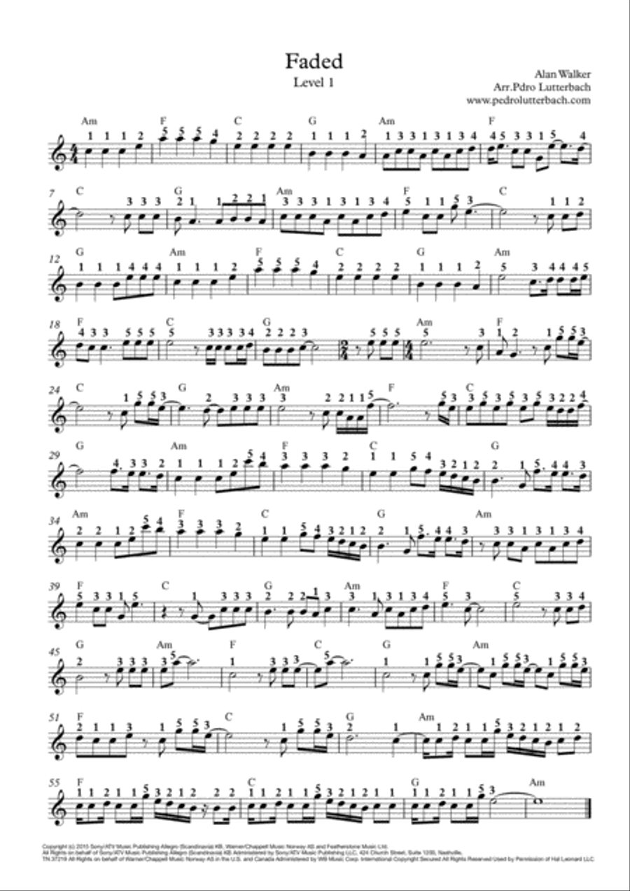 Faded Voice scores gallery preview page 1