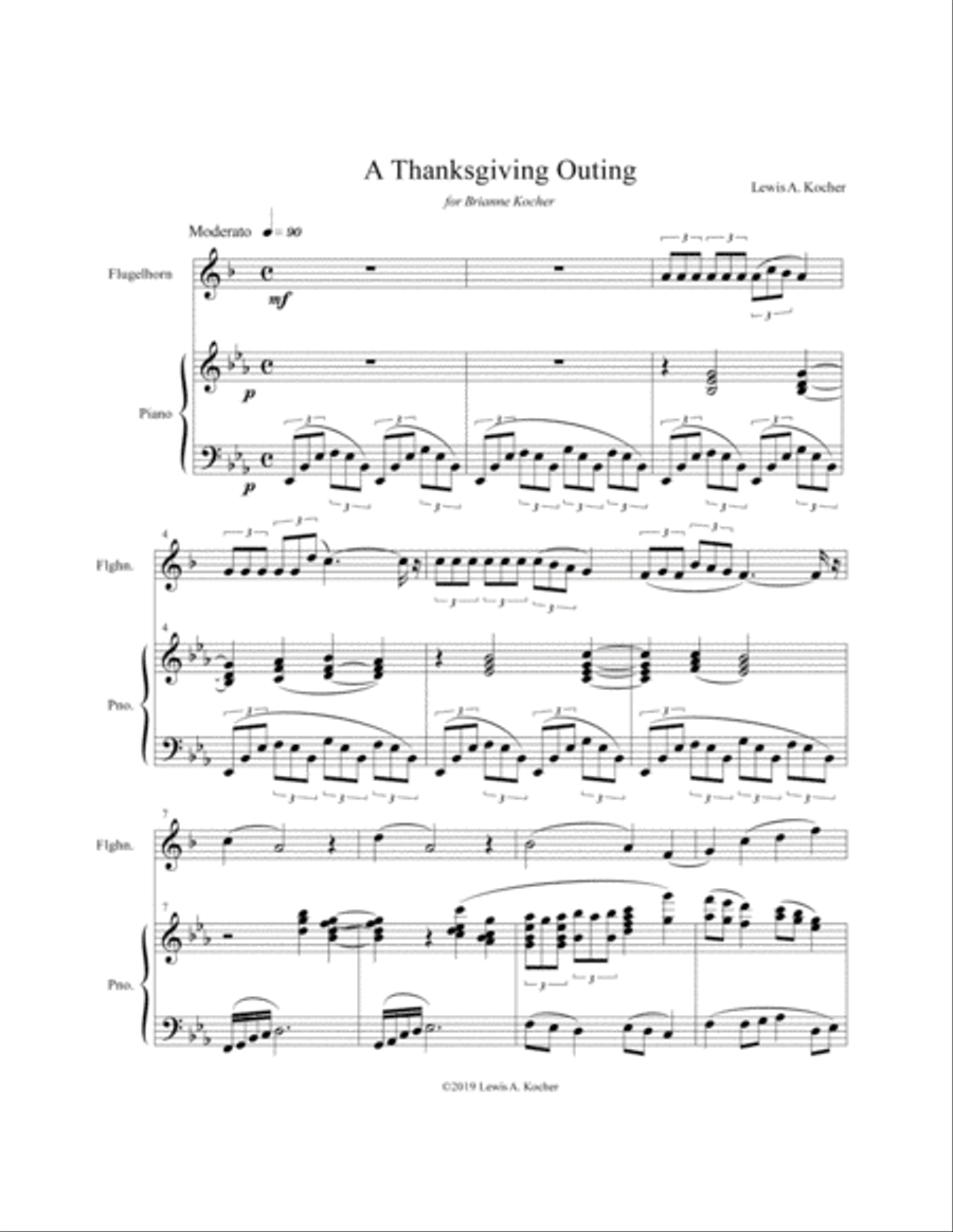 A Thanksgiving Outing Small Ensemble scores gallery preview page 2