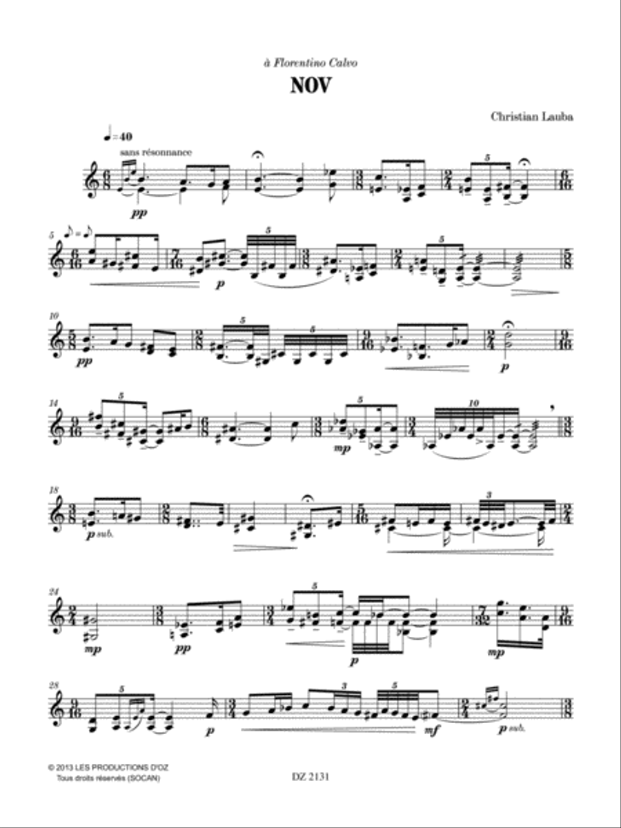 NOV Classical Guitar scores gallery preview page 3