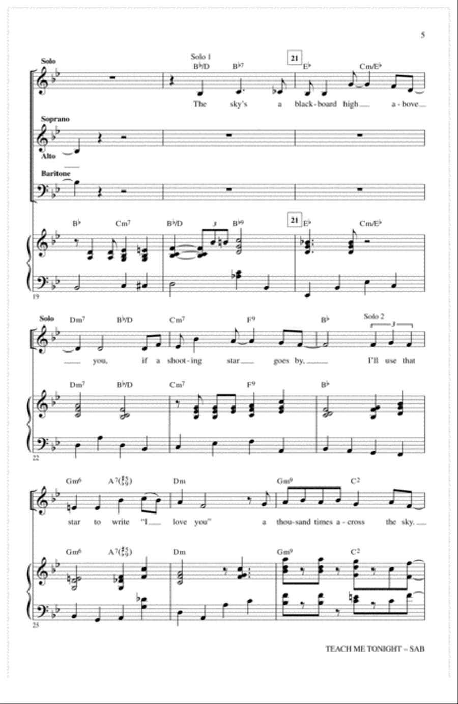 Teach Me Tonight 3-Part scores gallery preview page 3