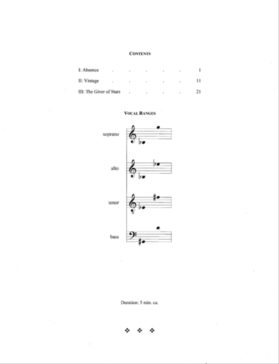 Three Poems by Amy Lowell (2018) 4-Part scores gallery preview page 2