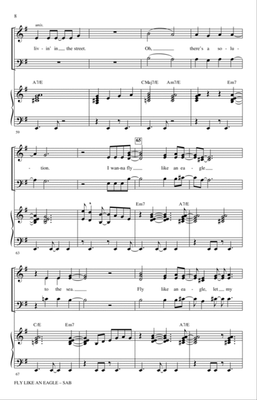 Fly Like An Eagle (arr. Mac Huff) 3-Part scores gallery preview page 6