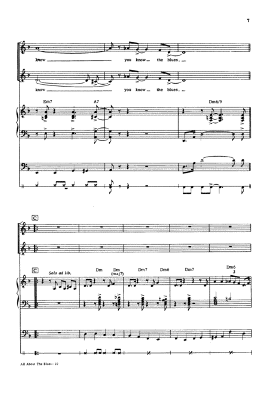 All About the Blues All About the Blues Choir scores gallery preview page 5