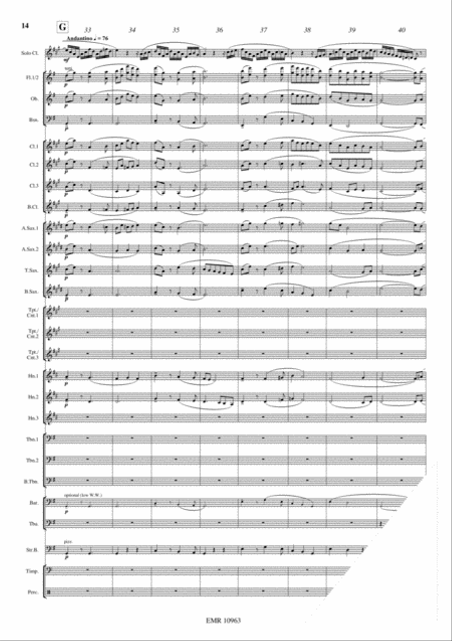 Japanese Folksongs Concert Band scores gallery preview page 11