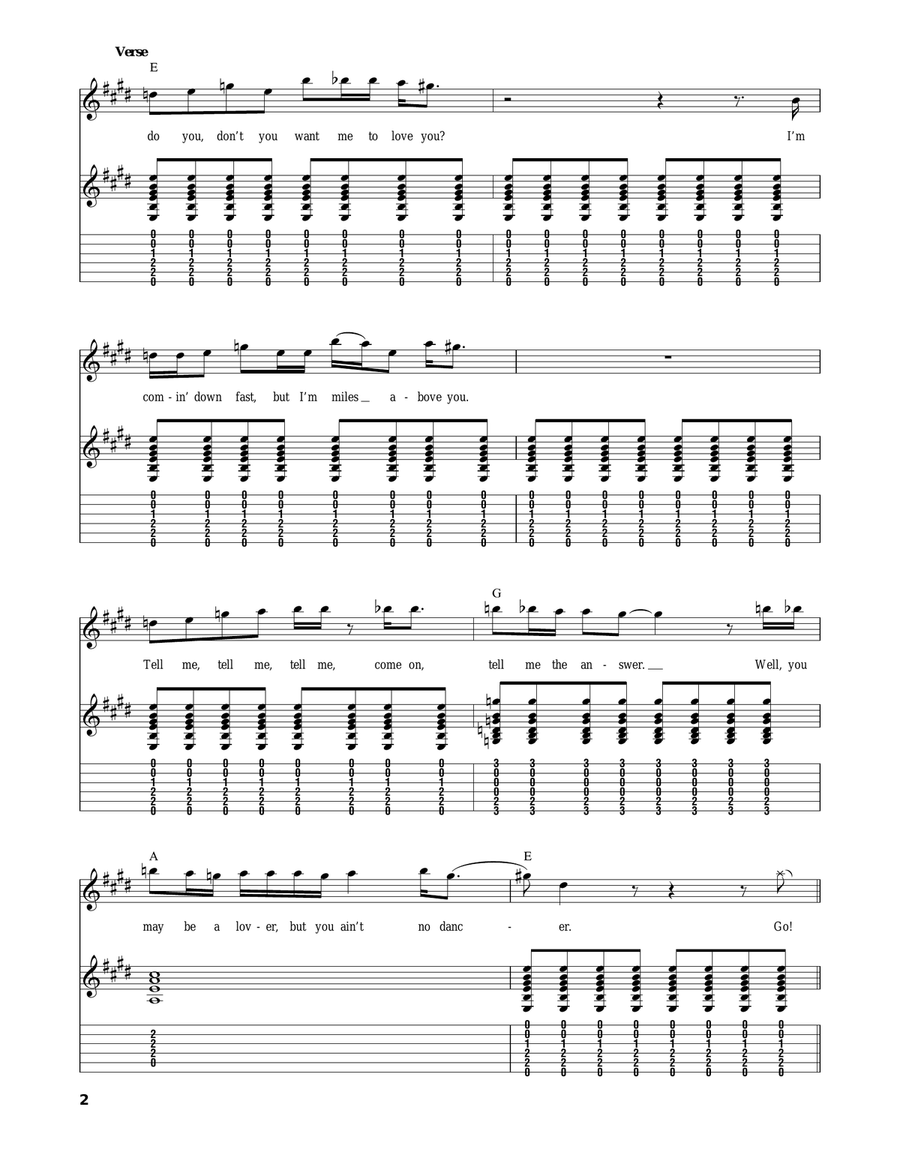 Helter Skelter Helter Skelter Acoustic Guitar scores gallery preview page 2