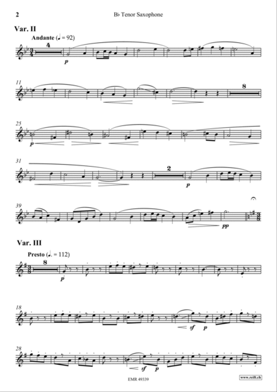 Zurcher Marsch Zurcher Marsch Tenor Saxophone scores gallery preview page 3