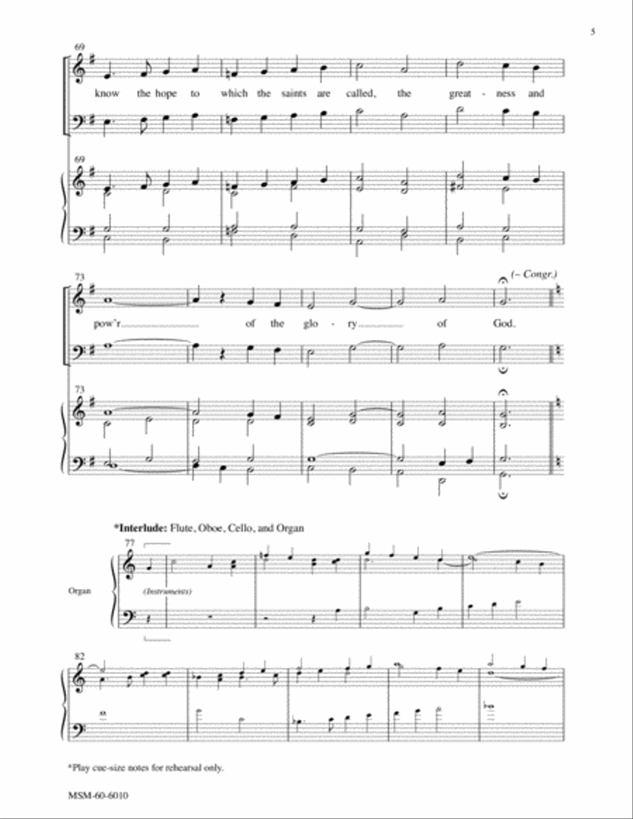 In Christ an Inheritance Is Ours 4-Part scores gallery preview page 6