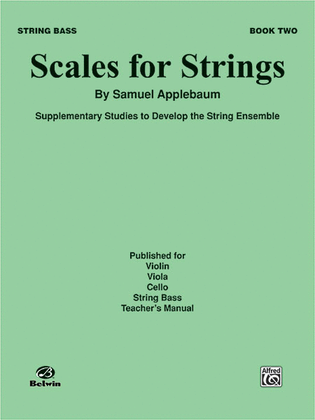 Book cover for Scales for Strings, Book 2