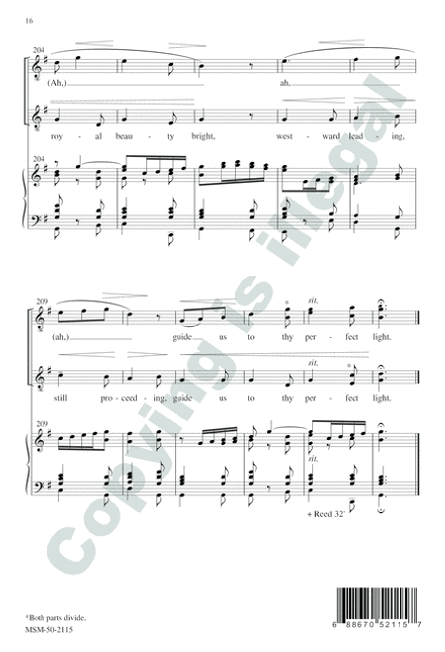 We Three Kings 4-Part scores gallery preview page 16