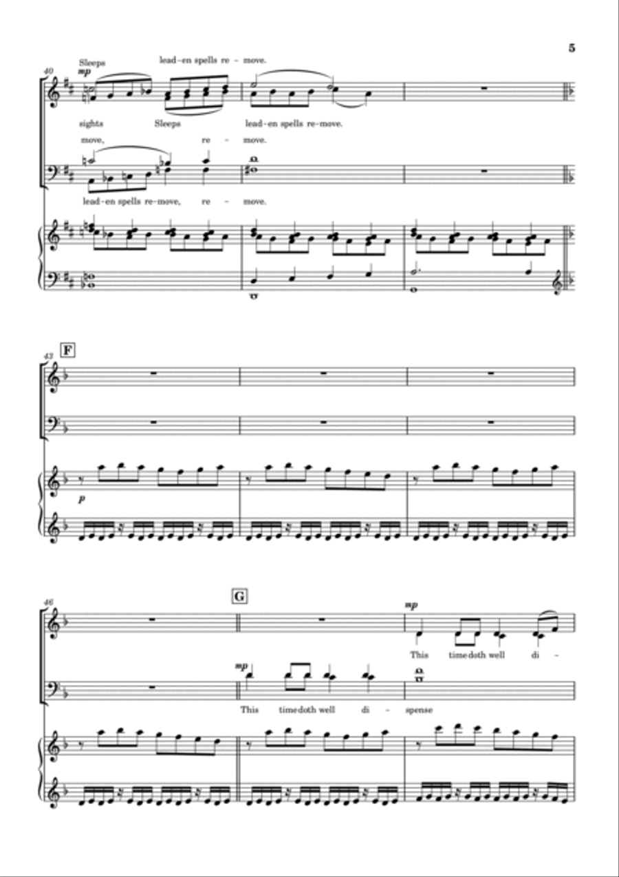 Now Winters Night Enlarge 4-Part scores gallery preview page 5