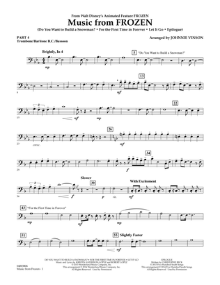 Music from "Frozen" - Pt.4 - Trombone/Bar. B.C./Bsn.