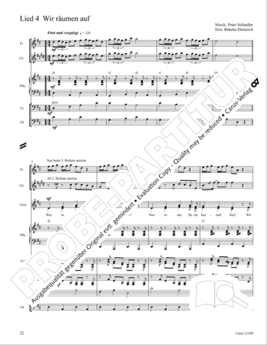 Ochs und Esel wissen mehr Orchestra scores gallery preview page 22