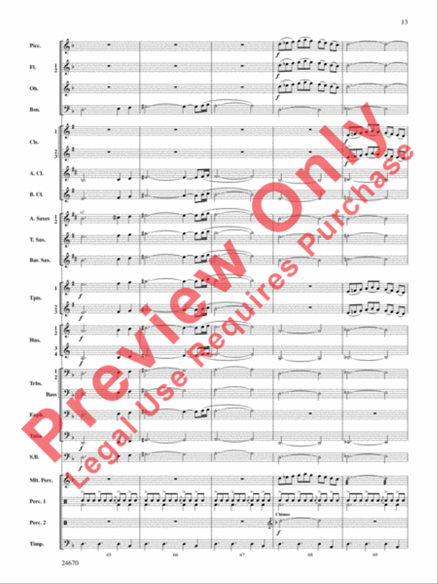 Tsunami Concert Band scores gallery preview page 14