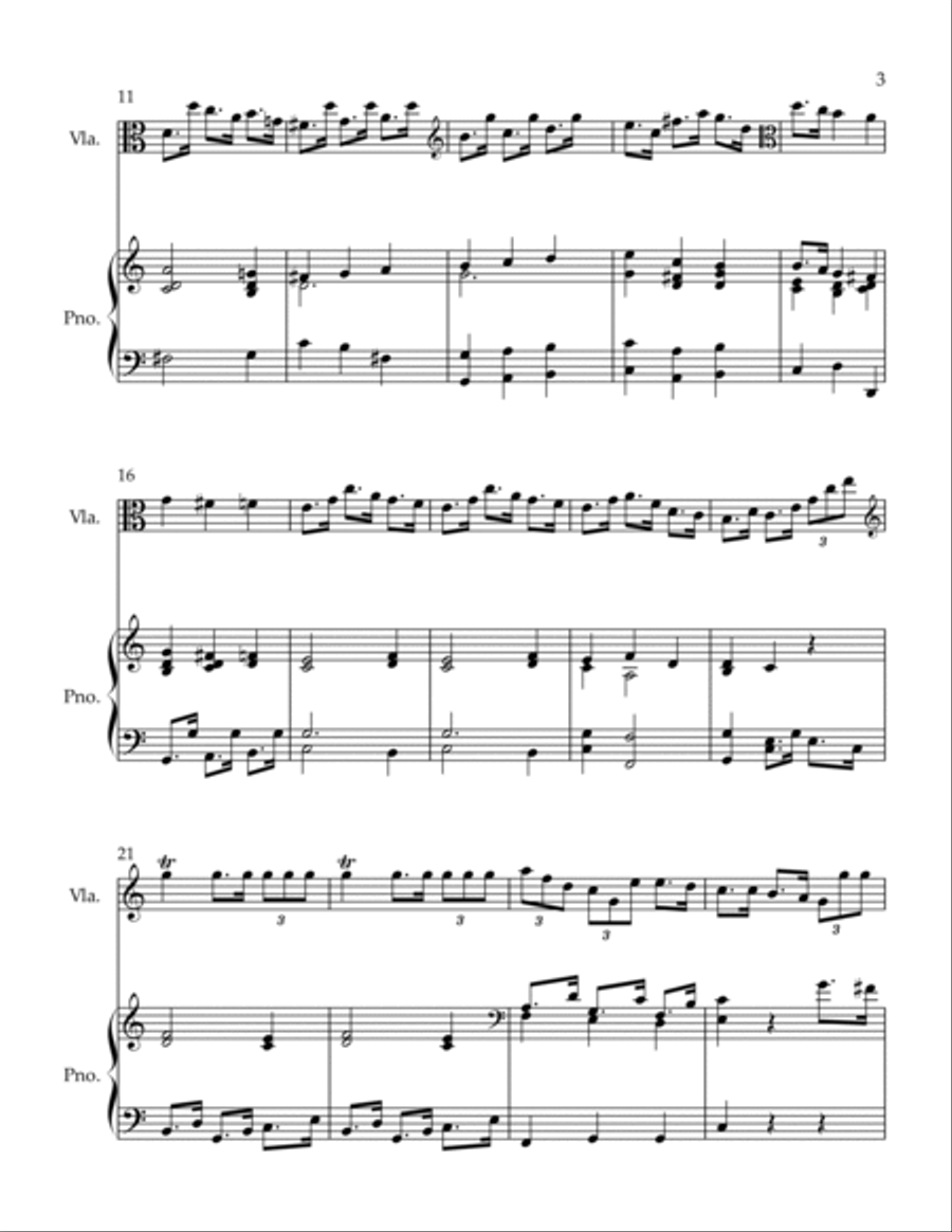 Andantino Viola scores gallery preview page 3