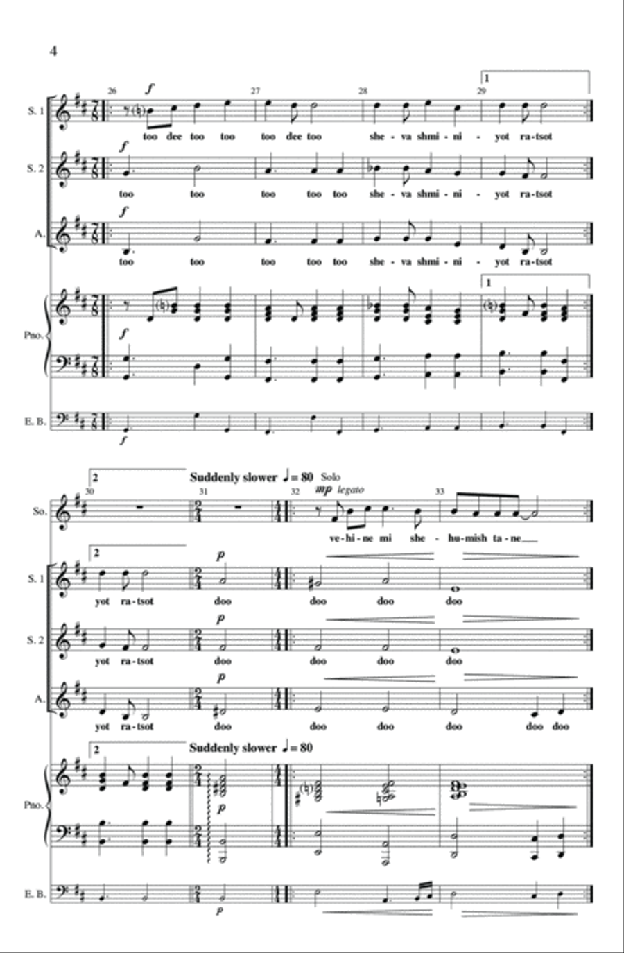 Kuenana (arr. Cristian Grases) SSA scores gallery preview page 4