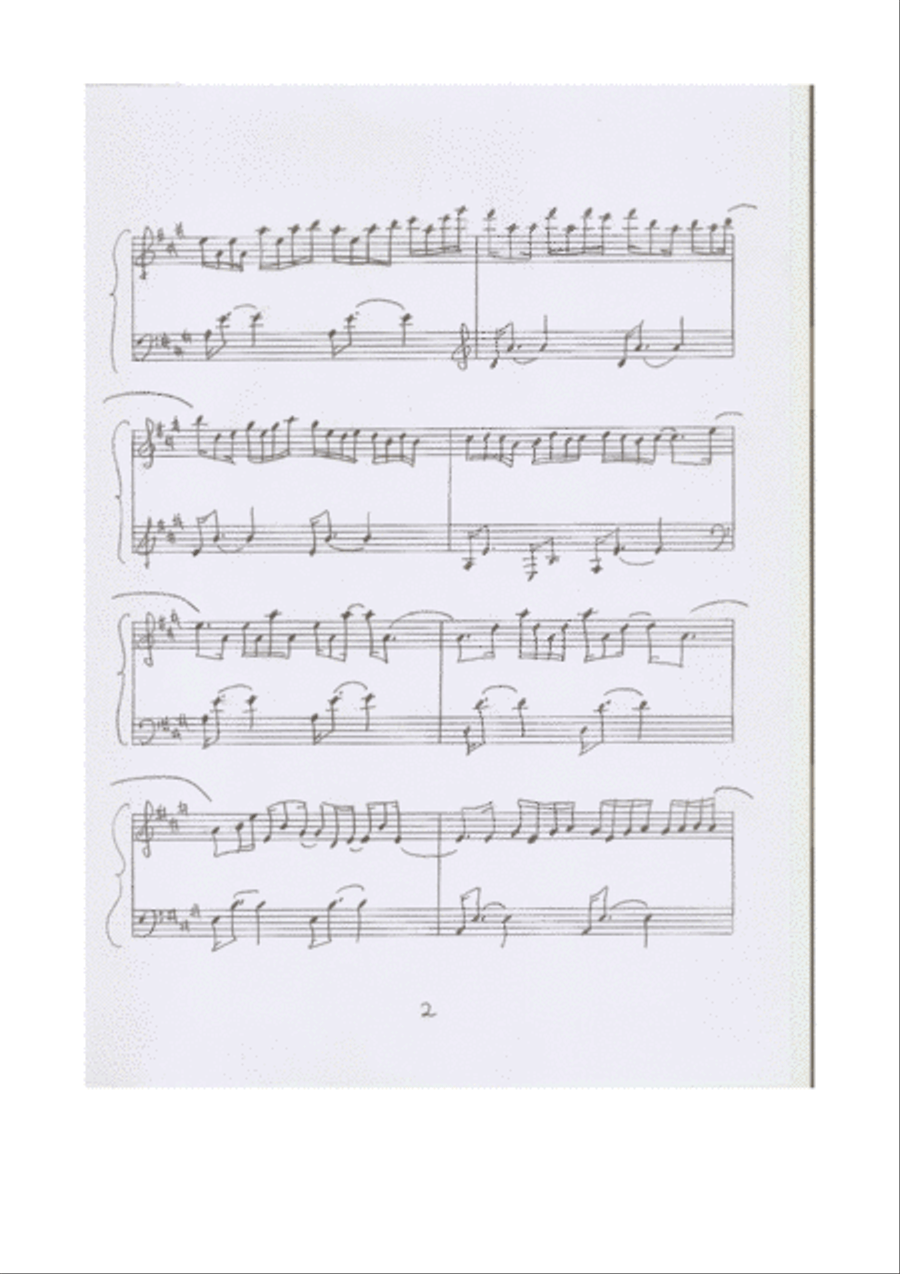 擁抱 hl.7 (432hz piano) 擁抱 hl.7 (432hz piano) Piano Solo scores gallery preview page 2