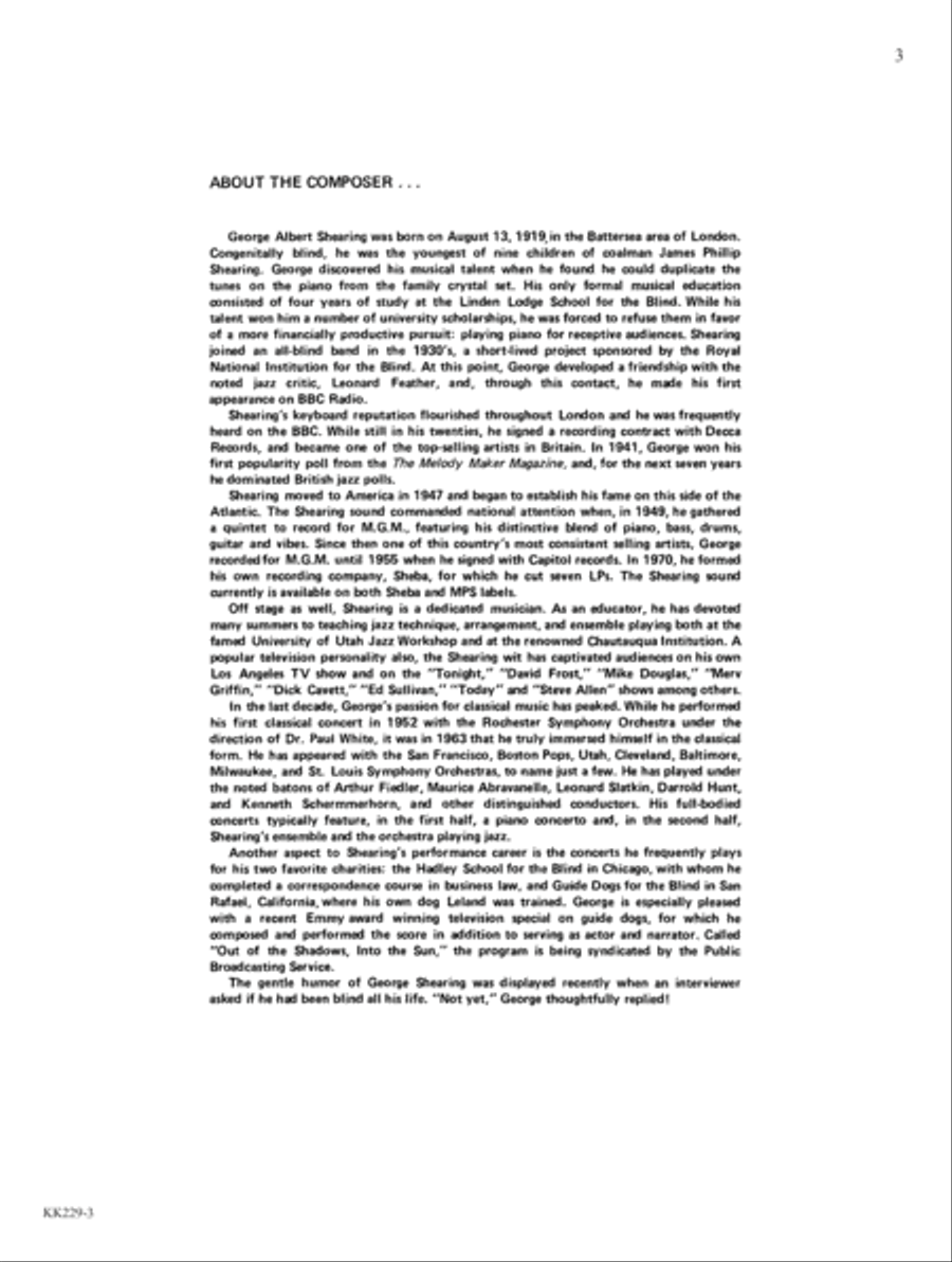 Sacred Sounds from George Shearing For Organ Organ Solo scores gallery preview page 3